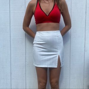 White skirt